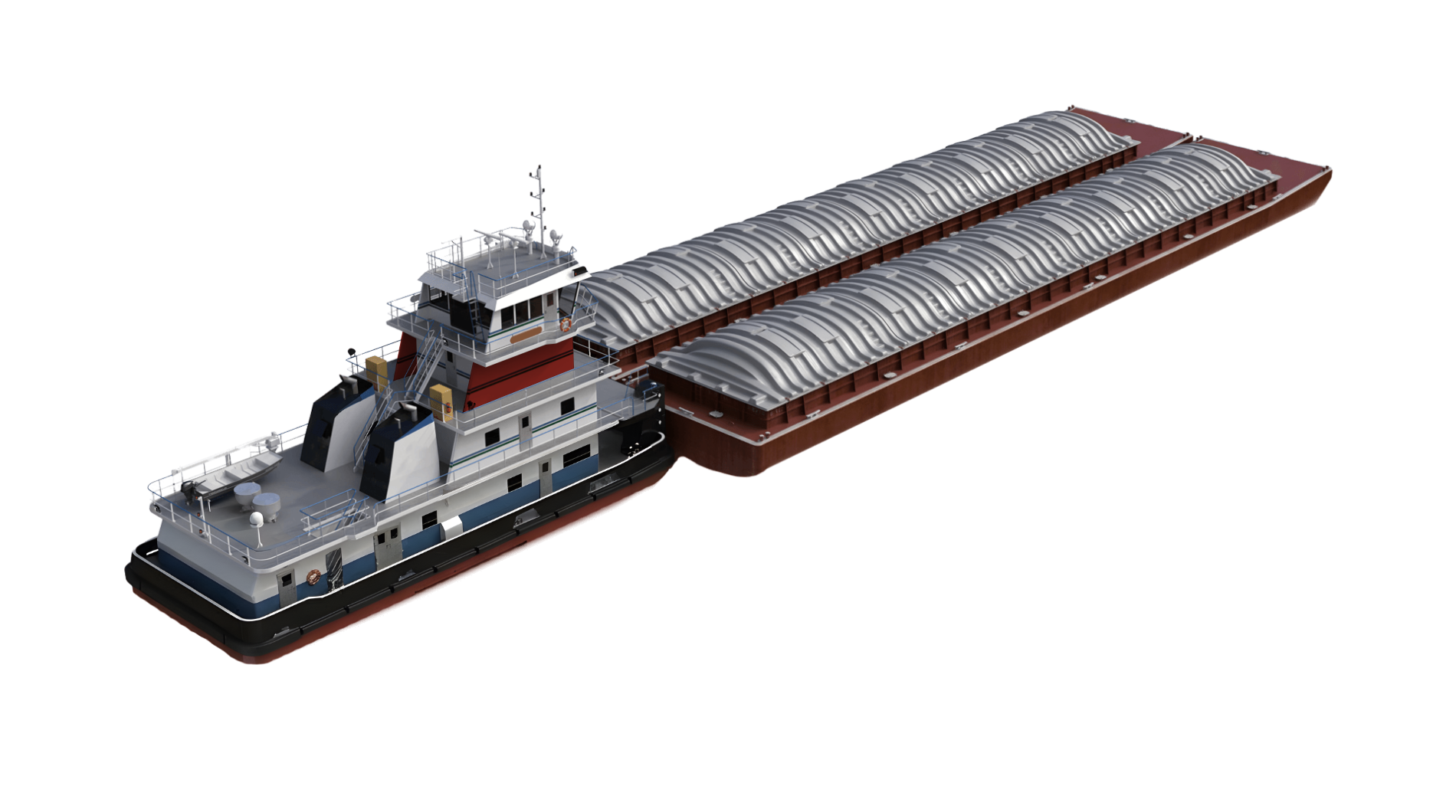 Towboat Hopper Barge Tug